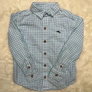 Tommy Bahama Button Up Shirt Blue  & White Size 6